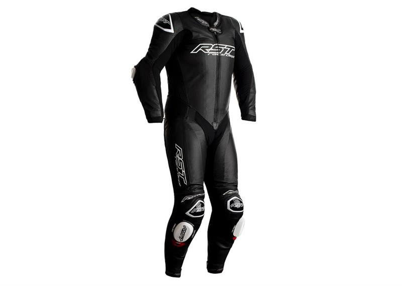 RST V4 CE-certified one-piece leather race suit with integrated airbag