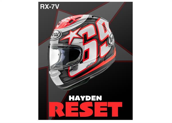 ARAI ANNOUNCES NEW HAYDEN RESET RX-7V